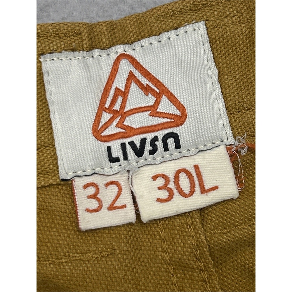 LIVSN Flex Canvas Pants V3 Men 32x29 Carmel Mustard Organic Cotton Blend Outdoor - Picture 5 of 13